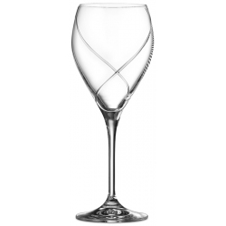 Ποτήρια κρασιού κρυστάλλινα σετ 6 τεμαχίων Lenny 340cc Capolavoro 07.0179.002