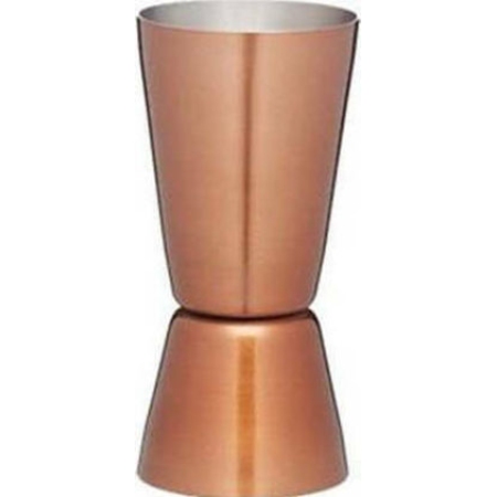 Μεζούρα ποτών διπλή ανοξείδωτη 60+30ml Skamagas Copper 857