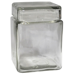 Βάζο αποθήκευσης γυάλινο διάφανο 10.5x15εκ Sinoglass 9356003