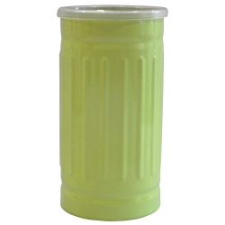 Ποτηράκι μπάνιου μεταλλικό λαχανί 6.7x13εκ Pol D31-4