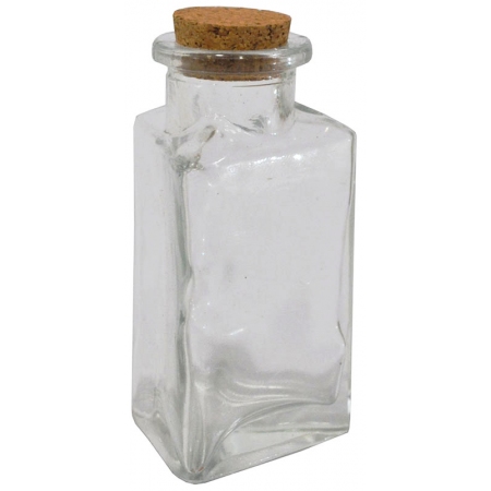 Βάζο αποθήκευσης γυάλινο διάφανο 6x5.5x11.5εκ Pol 4112013