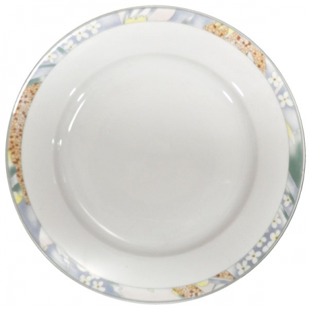 Πιάτα πορσελάνης σετ 72 τεμαχίων Λουλούδια λευκό MZ Porcelain 4112072