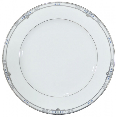 Πιάτα πορσελάνης σετ 71 τεμαχίων λευκό-πλατίνα Victoria 8764/71