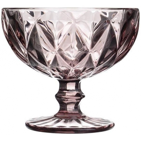 Μπωλ παγωτού γυάλινο μωβ 310cc Pol 4112110