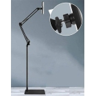 Βάση τάμπλετ-κινητού επιδαπέδια μεταλλική μαύρη 1.4m LY 29454