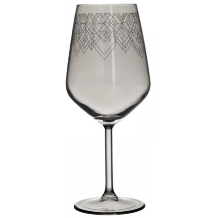 Ποτήρια κρασιού σετ 6 τεμαχίων γυάλινα γκρι 470cc Click 6-60-961-0035