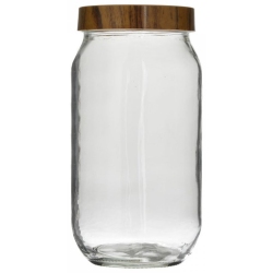 Βάζο αποθήκευσης γυάλινο διάφανο 1Lt Herevin 6-60-805-0078