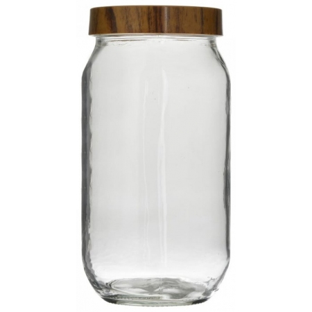 Βάζο αποθήκευσης γυάλινο διάφανο 1Lt Herevin 6-60-805-0078