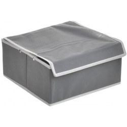 Κουτί αποθήκευσης υφασμάτινο με χωρίσματα γκρι 27εκ Click 6-70-373-0010