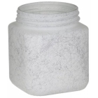 Βάζο αποθήκευσης γυάλινο λευκό-μαύρο 1Lt Click 6-60-805-0097