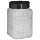 Βάζο αποθήκευσης γυάλινο λευκό-μαύρο 1.5Lt Click 6-60-805-0098