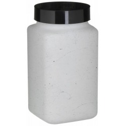 Βάζο αποθήκευσης γυάλινο λευκό-μαύρο 2Lt Click 6-60-805-0099