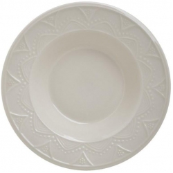 Πιάτο βαθύ πορσελάνης εκρού 23.5εκ Click 6-60-030-0011