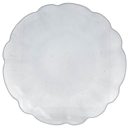 Πιατέλα γυάλινη γκρι 28x2εκ Click 6-60-185-0033