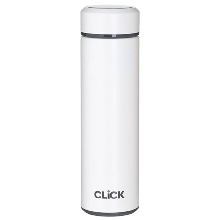 Μπουκάλι θερμός ανοξείδωτο 18/10 λευκό 450ml Click 6-60-624-0003