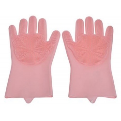 Γάντια κουζίνας σετ 2 τεμαχίων σιλικόνης ροζ Click 6-60-151-0051