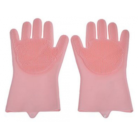 Γάντια κουζίνας σετ 2 τεμαχίων σιλικόνης ροζ Click 6-60-151-0051