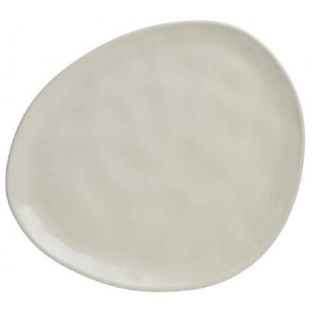 Πιάτο φρούτου κεραμικό εκρού 23x20x2εκ Click 6-60-177-0044