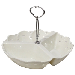 Ορντεβιέρα 3 θέσεων plexiglass λευκή 24x20εκ Click 6-60-010-0028