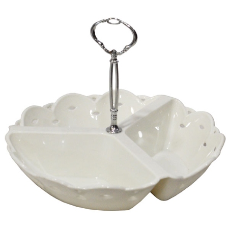 Ορντεβιέρα 3 θέσεων plexiglass λευκή 24x20εκ Click 6-60-010-0028