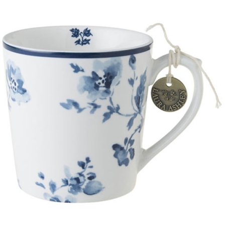 Κούπα πορσελάνης Rose λευκό-μπλε 320cc Laura Ashley LA178235