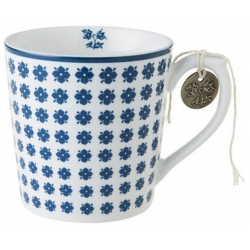 Κούπα πορσελάνης Humble daisy λευκό-μπλε 320cc Laura Ashley LA178237