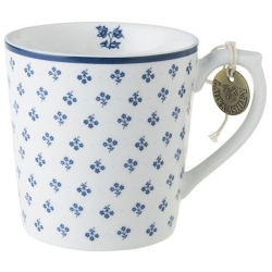 Κούπα πορσελάνης Petit fleur λευκό-μπλε 320cc Laura Ashley LA178236