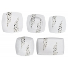 Πιάτα πορσελάνης σετ 38 τεμαχίων λευκό Aslanis Home 4120033