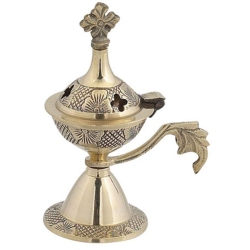 Θυμιατό οικιακό μπρούτζινο χρυσό 10εκ Vappas 7702-B