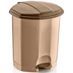 Κάδος απορριμμάτων πλαστικός μπεζ/καφέ 30Lt Dunya ΚΠΕ20400-00