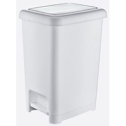 Κάδος-πεντάλ λευκός 10Lt Dunya ΚΠΕ50100-00