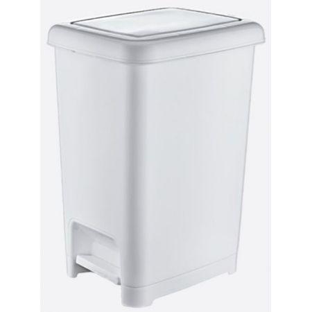 Κάδος-πεντάλ λευκός 10Lt Dunya ΚΠΕ50100-00