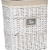 Καλάθι απλύτων μπαμπού Home λευκό 46x34x59εκ Ra-Ba ΑΠ10840Α