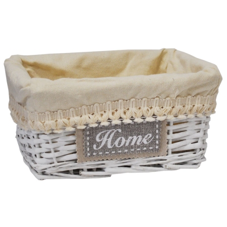 Καλάθι μπαμπού Home λευκό 25x19x12εκ Ra-Ba ΑΠ10840Δ