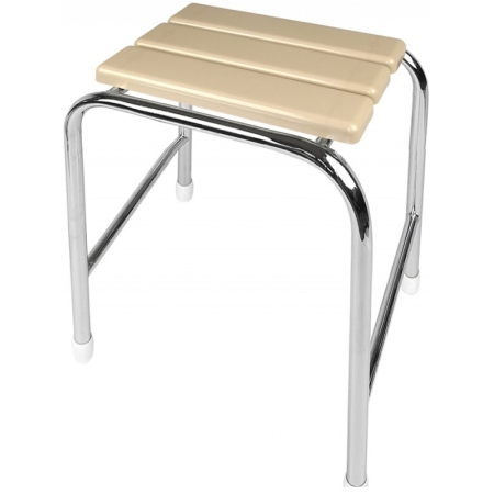 Σκαμπό μπάνιου από βακελίτη ψηλό 50εκ Μπεζ ΕΒΙΟΠ 13-03