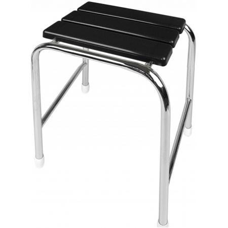 Σκαμπό μπάνιου από βακελίτη ψηλό 50εκ Μαύρο ΕΒΙΟΠ 13-02