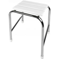 Σκαμπό μπάνιου από βακελίτη ψηλό 50εκ Λευκό ΕΒΙΟΠ 13-01