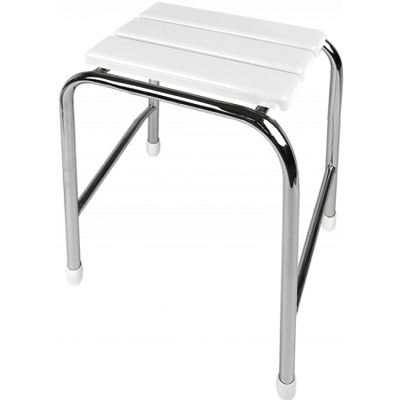 Σκαμπό μπάνιου από βακελίτη ψηλό 50εκ Λευκό ΕΒΙΟΠ 13-01