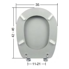 Καπάκι Λεκάνης Liuto από βακελίτη Λευκό ΕΒΙΟΠ 14-01