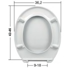 Καπάκι λεκάνης Bali από βακελίτη λευκό ΕΒΙΟΠ 2614