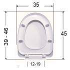 Καπάκι τουαλέτας πλαστικό Alpina λευκο ΕΒΙΟΠ 1906