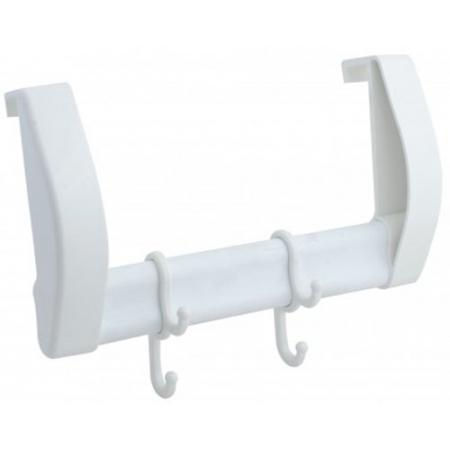 Κρεμάστρα πόρτας-ντουλαπιού πλαστική λευκή 20εκ Homeplast Α00419