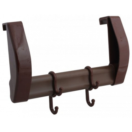 Κρεμάστρα πόρτας-ντουλαπιού πλαστική καφέ 20εκ Homeplast Α00419