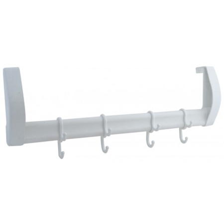 Κρεμάστρα πόρτας-ντουλαπιού πλαστική λευκή 40εκ Homeplast Α00418