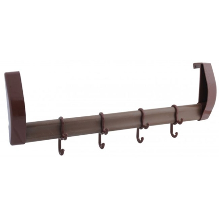 Κρεμάστρα πόρτας-ντουλαπιού πλαστική καφέ 40εκ Homeplast Α00418