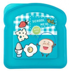 Θήκη για τόστ πλαστική μπλε 12.5x13x3.5εκ Homeplast A00594