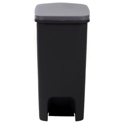 Κάδος απορριμμάτων πλαστικός γκρι-ανθρακί 52Lt Homeplast A00904