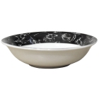 Μπωλ παγωτού πορσελάνης Black tulip λευκό-μαύρο 14x3.5εκ AB 661