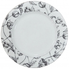 Πιάτα πορσελάνης σετ 20 τεμαχίων Black tulip λευκό-μαύρο AB 661/20