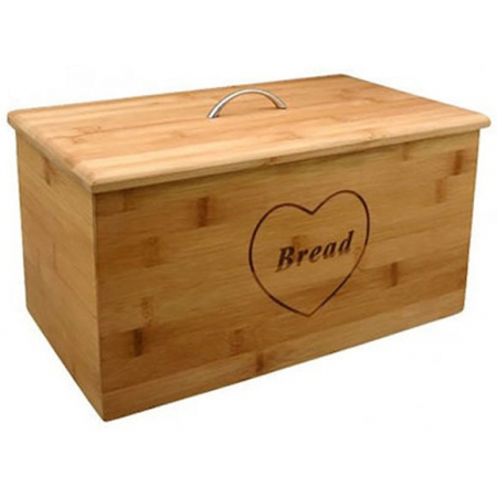 Ψωμιέρα ξύλινη Bread natural 36x21x21εκ X.M Casa 1353030